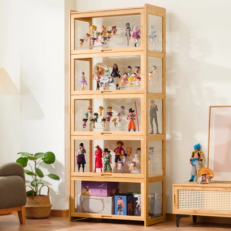 Figure Lego Display Cabinet Model Toy Storage Cabinet Acrylic Transparent Dust-proof Building Block Shelf Household Display